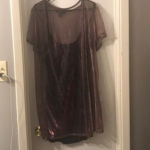 Forever 21 metallic dress